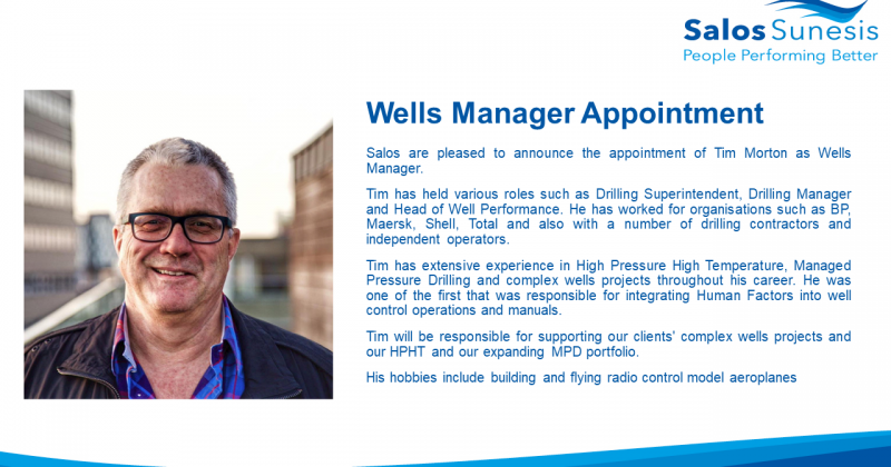 Wells Manager Appointment 