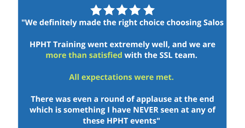 Testimony - HPHT Training Workshop 